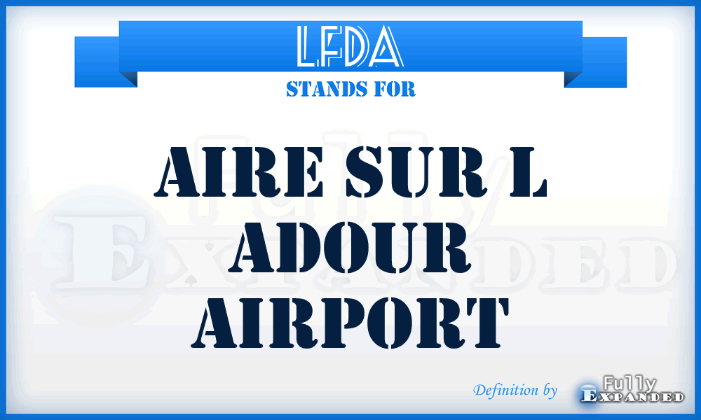LFDA - Aire Sur L Adour airport