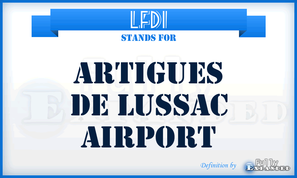 LFDI - Artigues De Lussac airport
