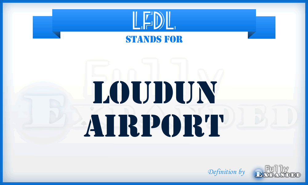 LFDL - Loudun airport