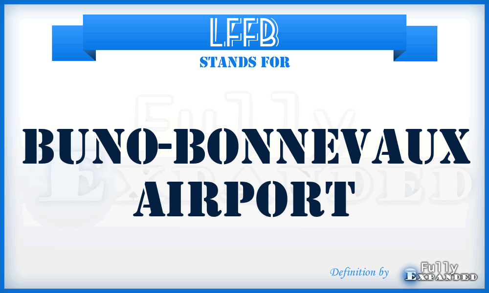 LFFB - Buno-Bonnevaux airport