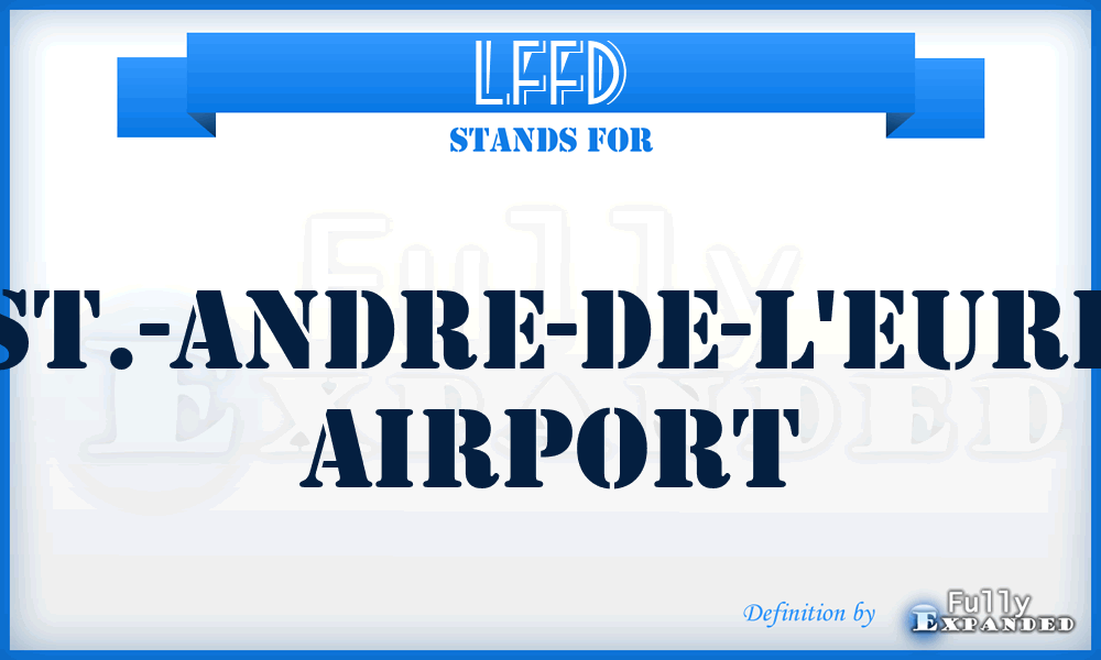 LFFD - St.-Andre-De-L'eure airport