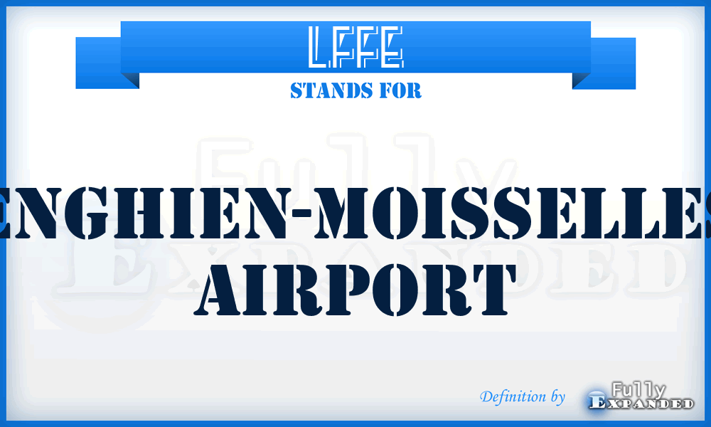 LFFE - Enghien-Moisselles airport