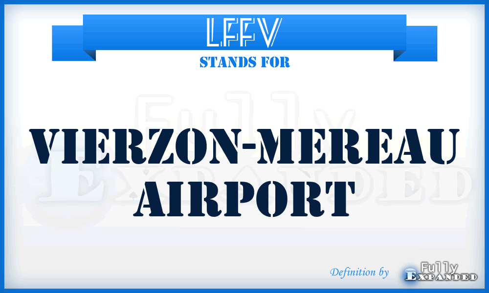 LFFV - Vierzon-Mereau airport