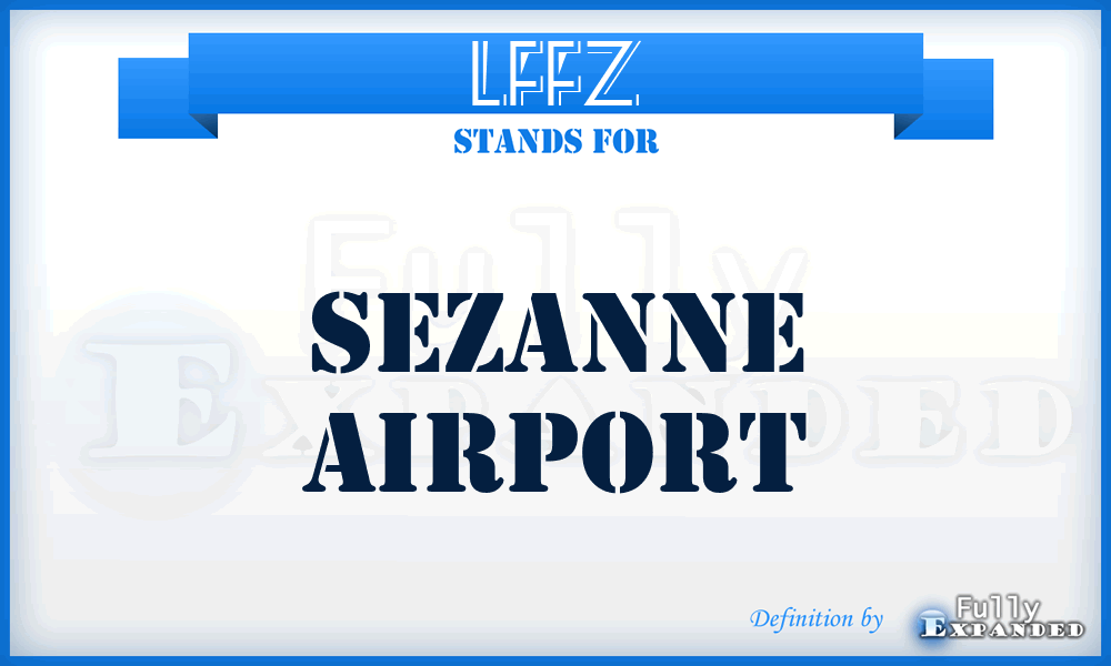 LFFZ - Sezanne airport