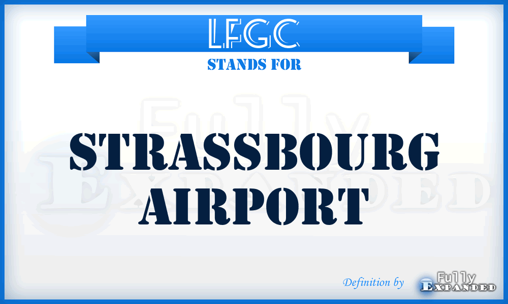LFGC - Strassbourg airport