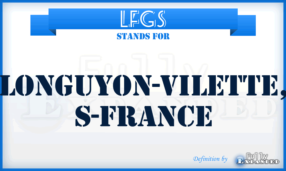 LFGS - Longuyon-Vilette, S-France