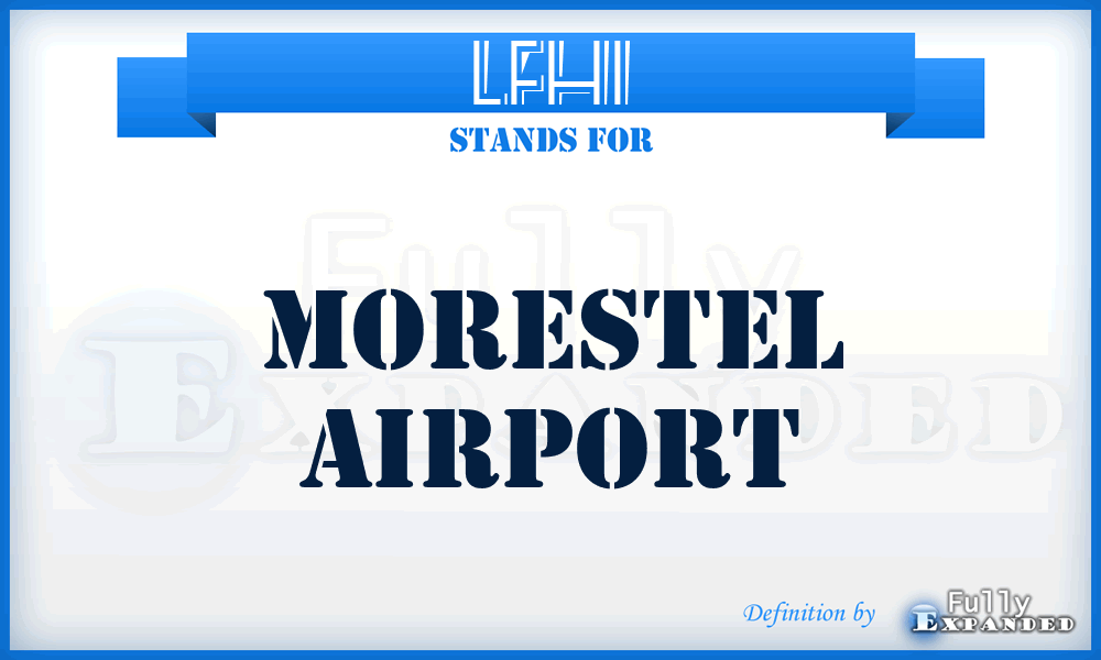 LFHI - Morestel airport