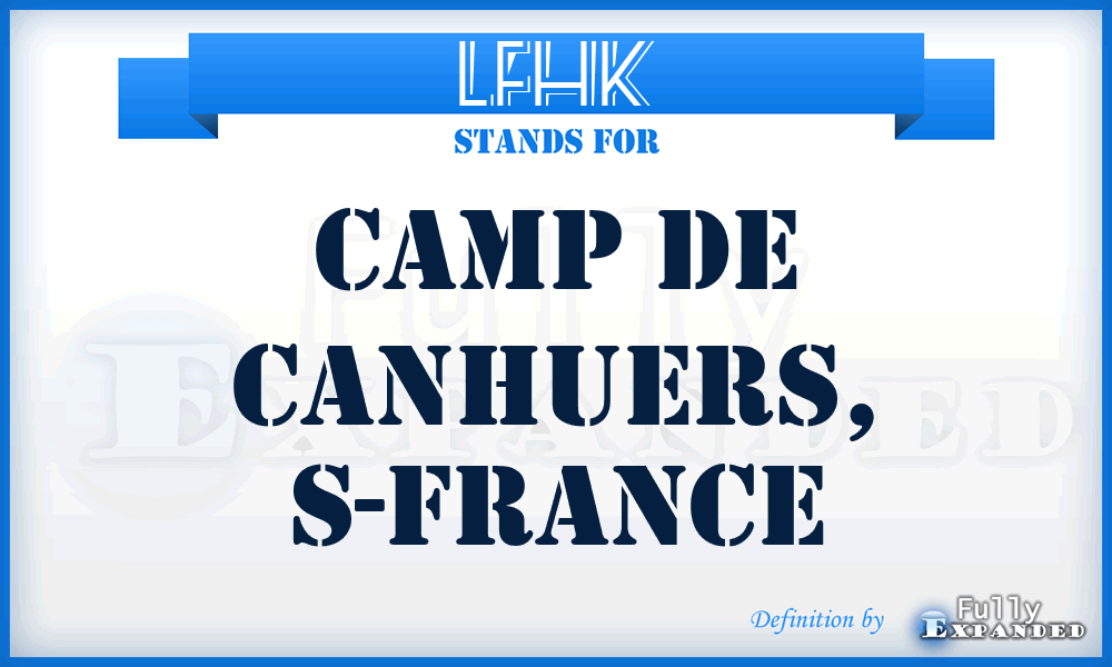 LFHK - Camp de Canhuers, S-France