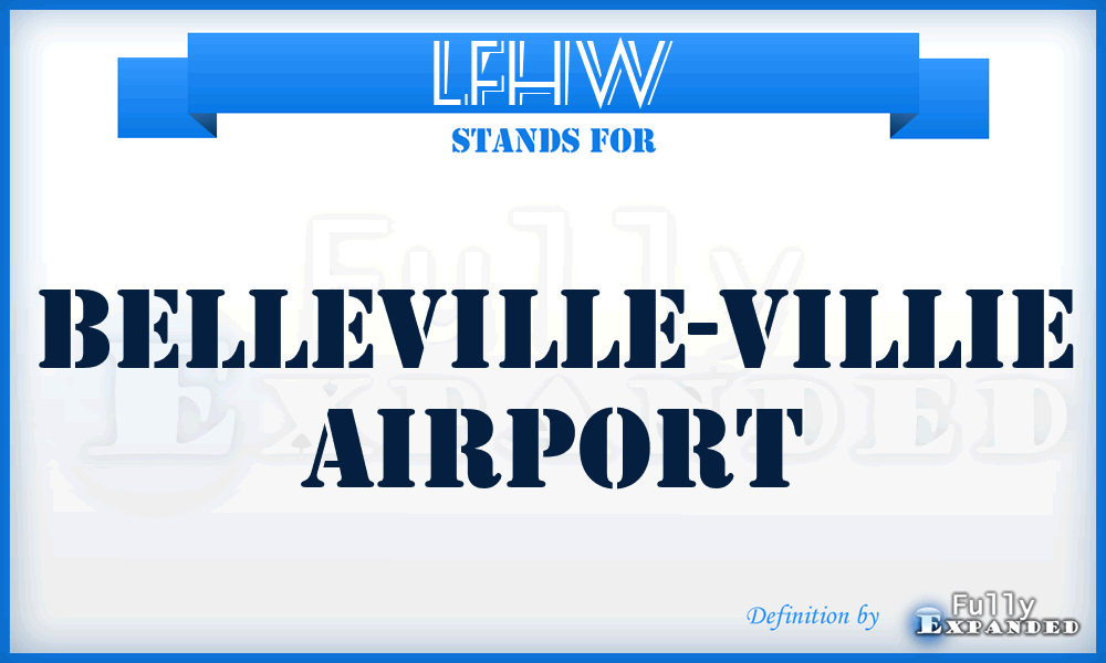 LFHW - Belleville-Villie airport