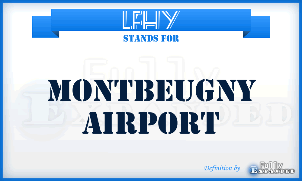 LFHY - Montbeugny airport