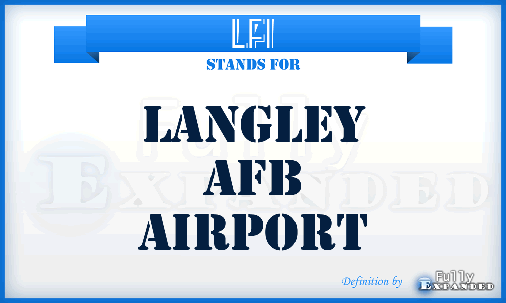 LFI - Langley Afb airport