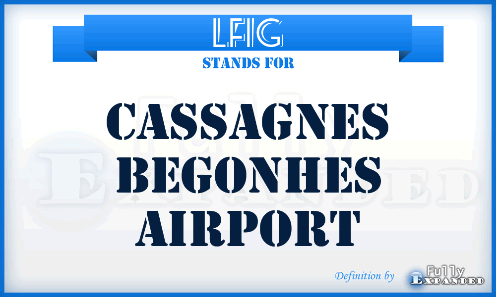 LFIG - Cassagnes Begonhes airport