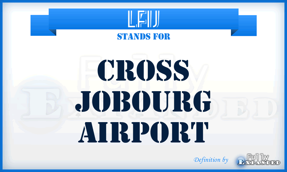 LFIJ - Cross Jobourg airport