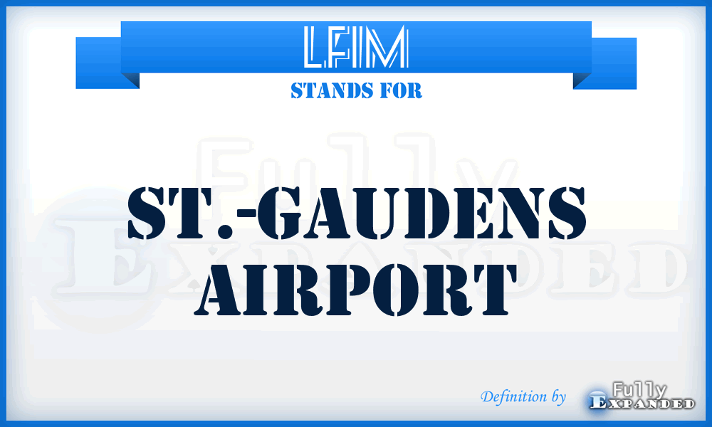 LFIM - St.-Gaudens airport