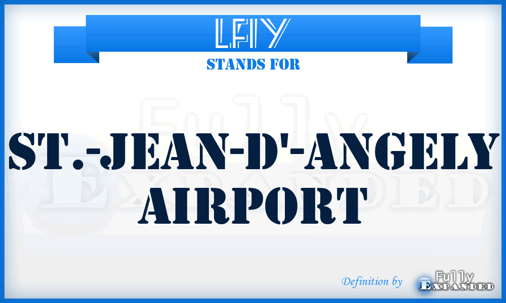 LFIY - St.-Jean-D'-Angely airport