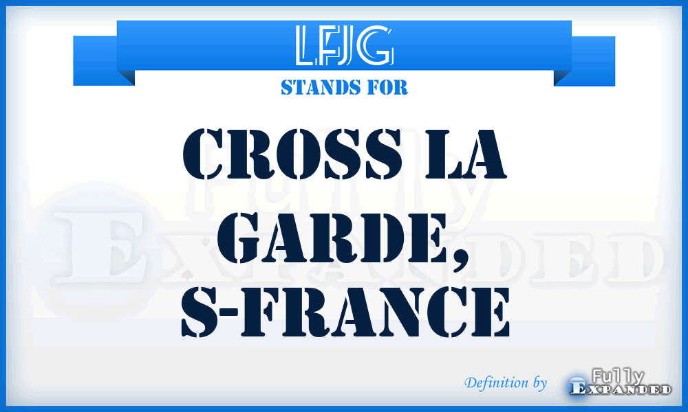 LFJG - Cross la Garde, S-France
