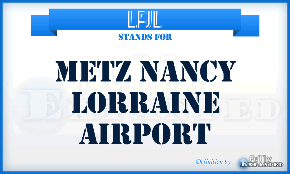 LFJL - Metz Nancy Lorraine airport