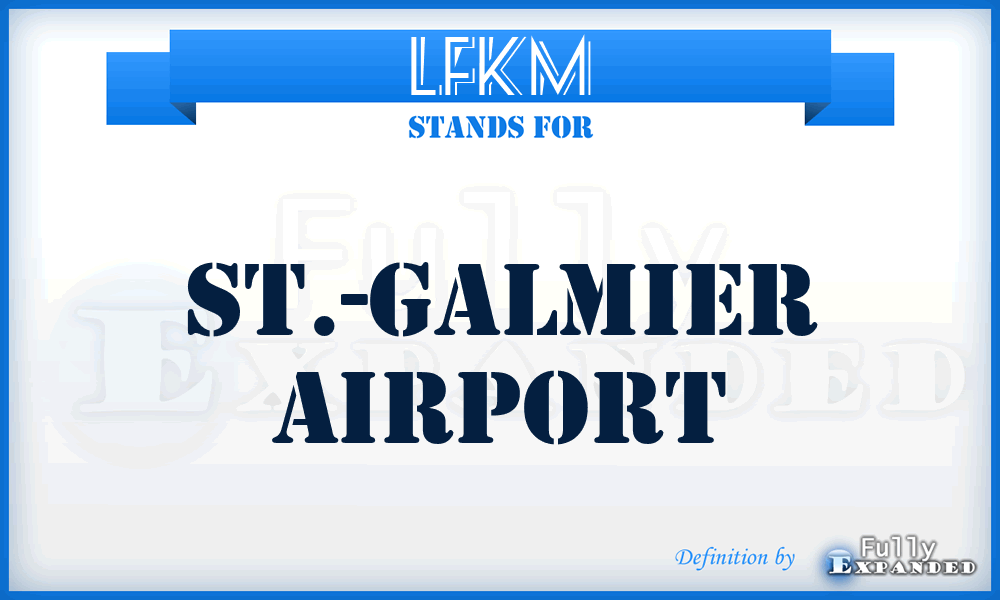 LFKM - St.-Galmier airport