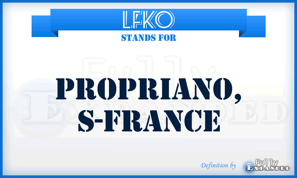 LFKO - Propriano, S-France