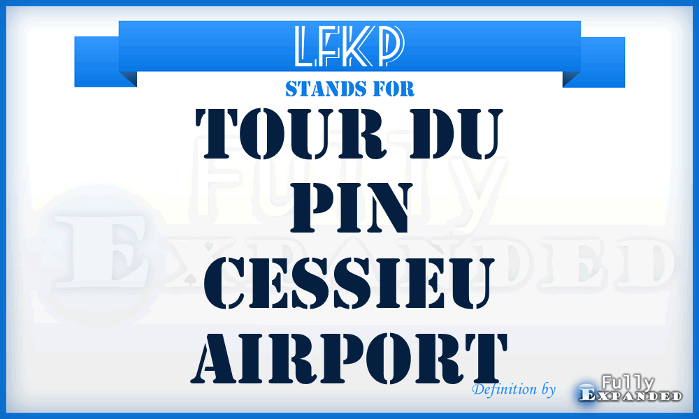 LFKP - Tour Du Pin Cessieu airport