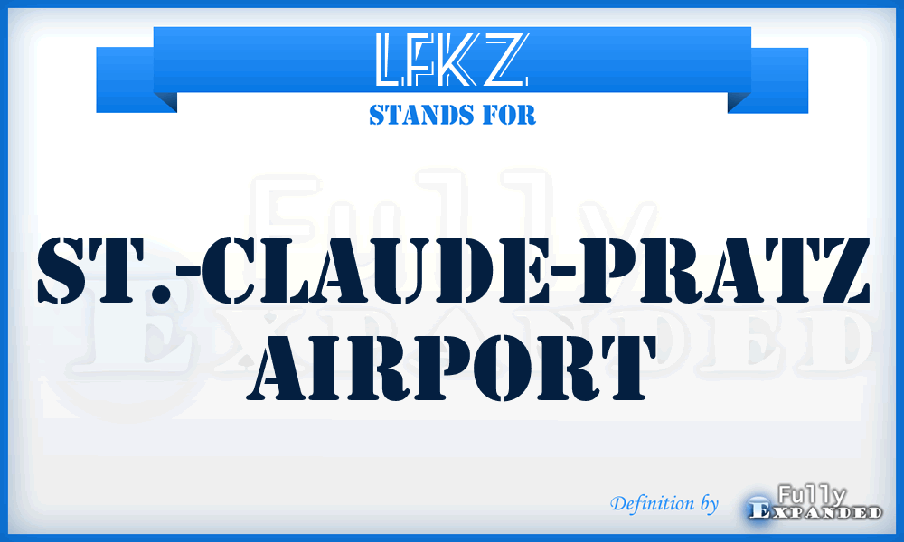 LFKZ - St.-Claude-Pratz airport