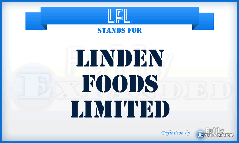 LFL - Linden Foods Limited