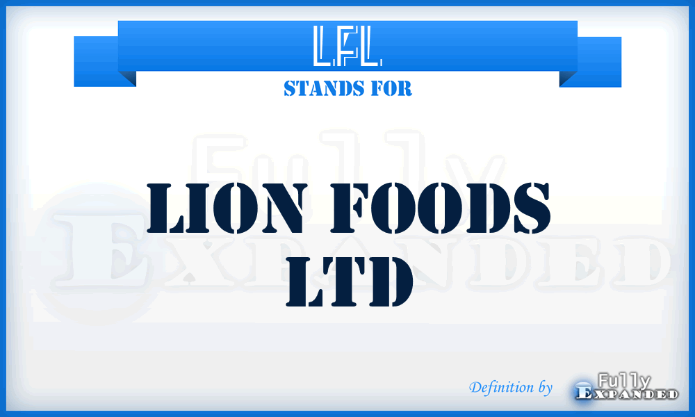 LFL - Lion Foods Ltd