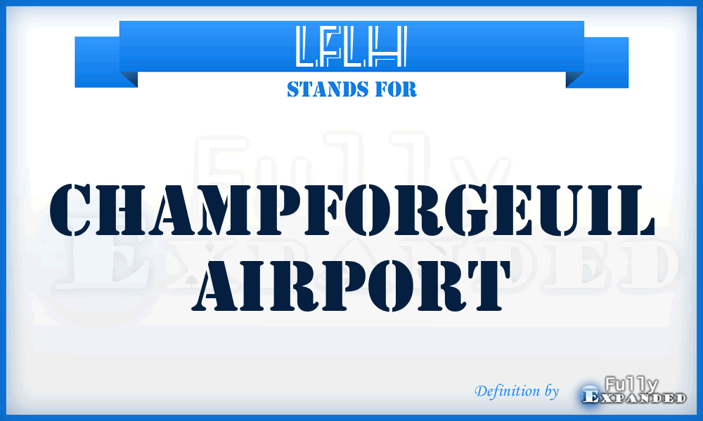 LFLH - Champforgeuil airport
