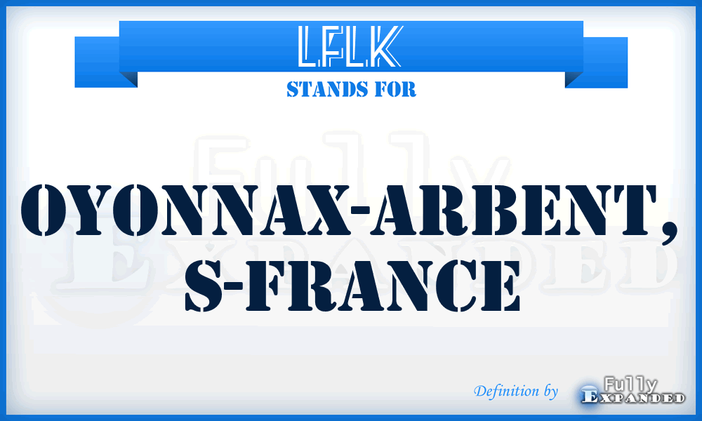 LFLK - Oyonnax-Arbent, S-France