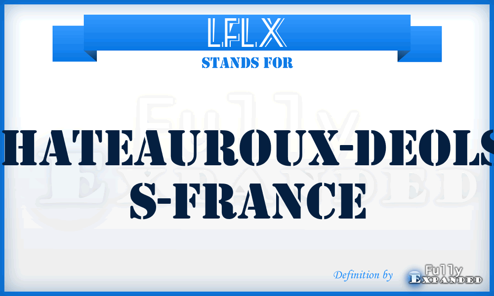 LFLX - Chateauroux-Deols, S-France