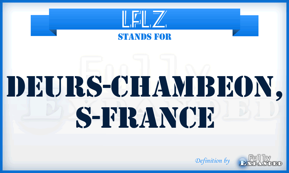 LFLZ - Deurs-Chambeon, S-France