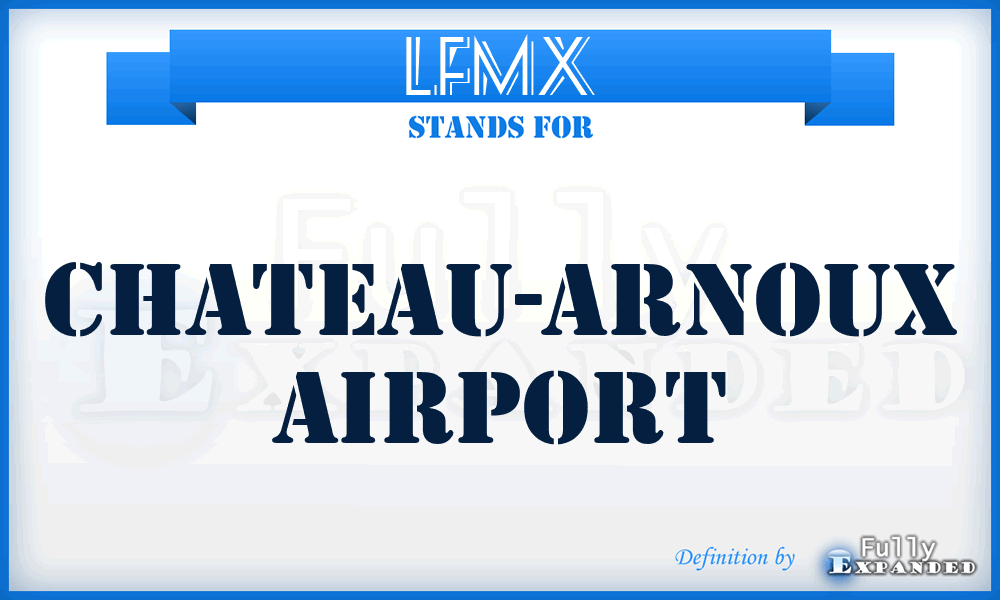 LFMX - Chateau-Arnoux airport
