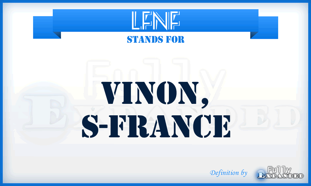 LFNF - Vinon, S-France