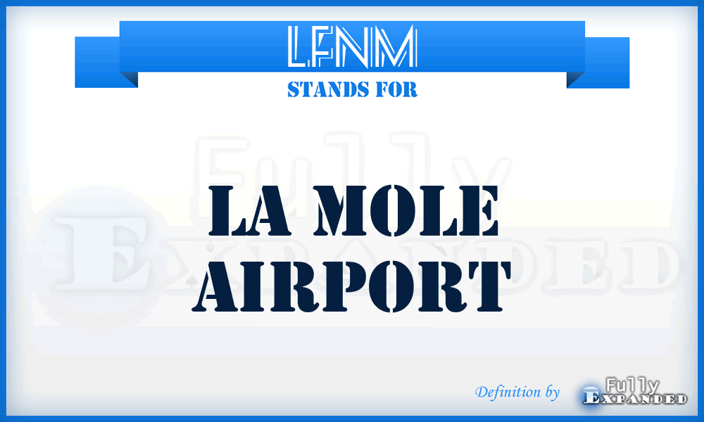 LFNM - La Mole airport