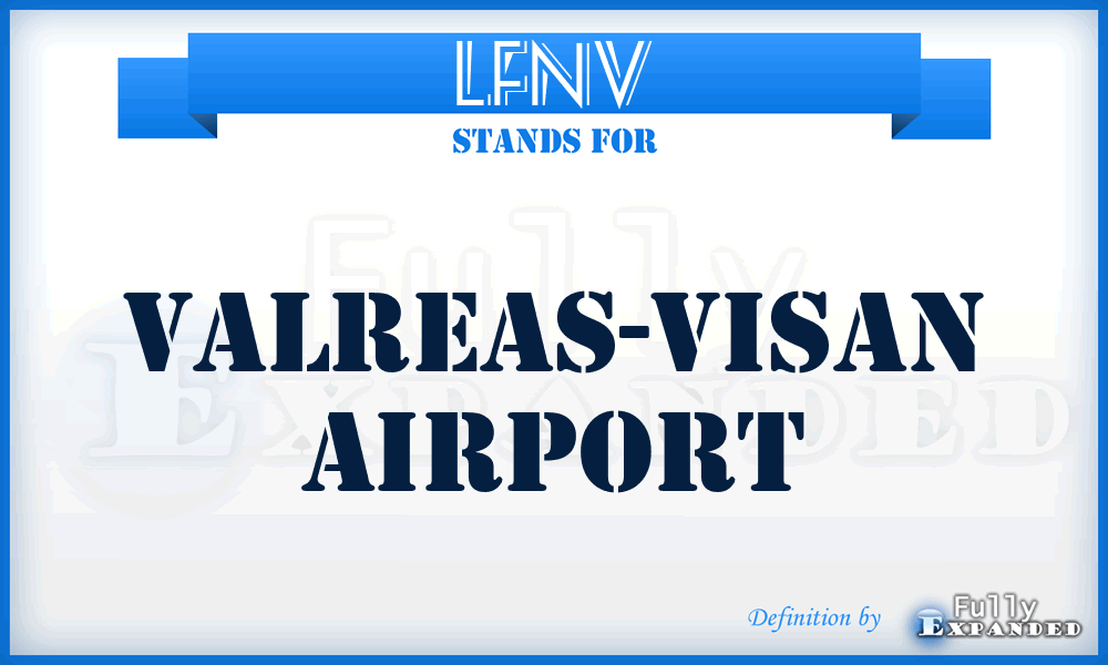 LFNV - Valreas-Visan airport