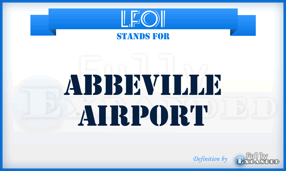 LFOI - Abbeville airport