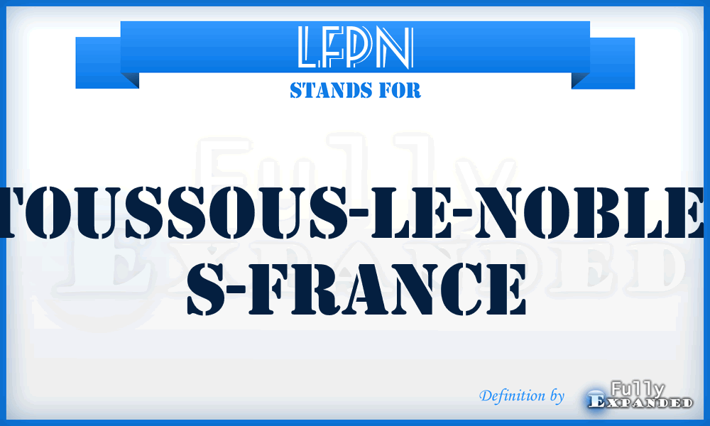 LFPN - Toussous-le-Noble, S-France