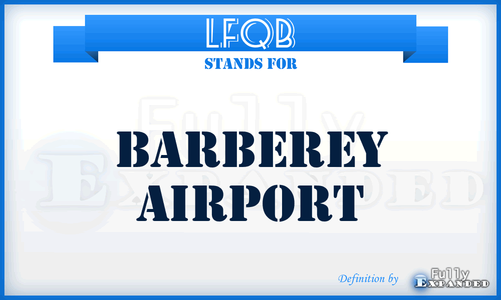 LFQB - Barberey airport