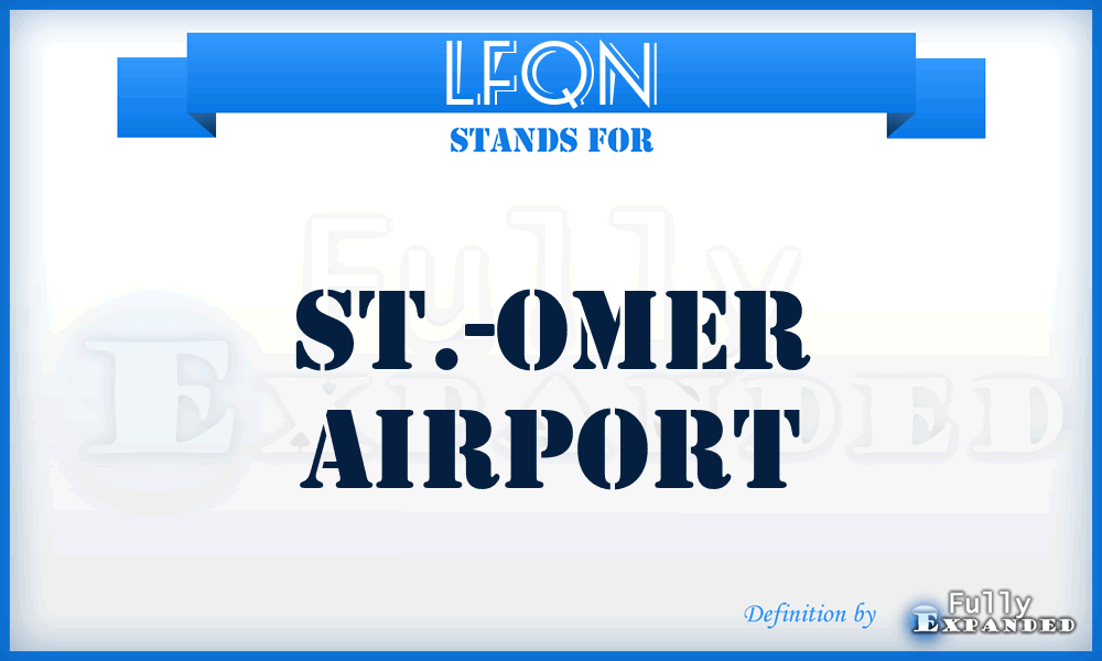 LFQN - St.-Omer airport