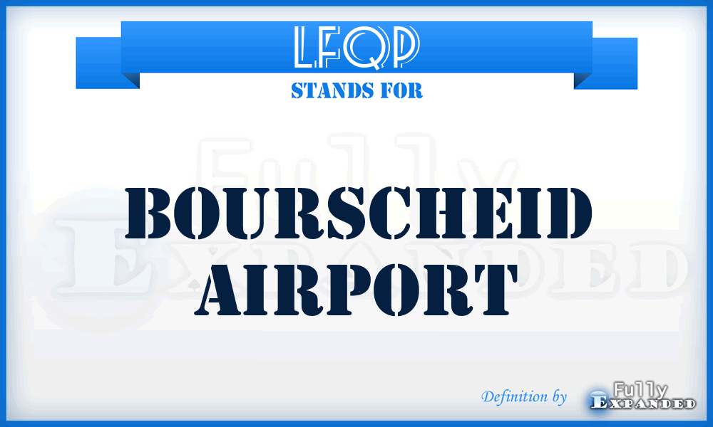 LFQP - Bourscheid airport