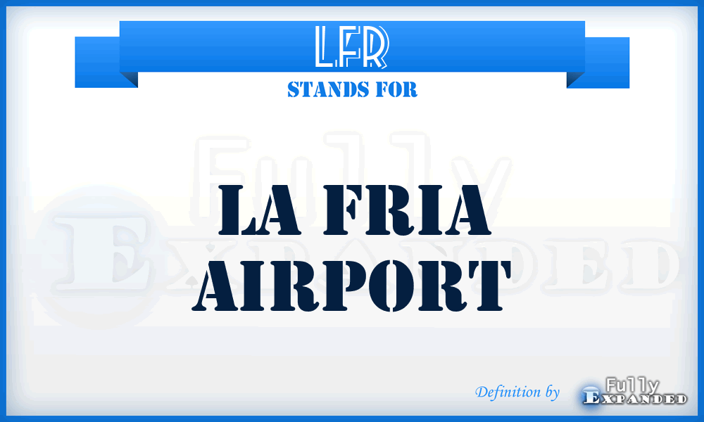 LFR - La Fria airport