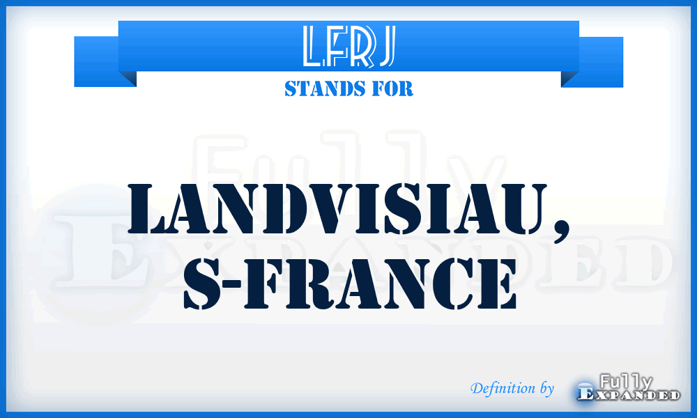 LFRJ - Landvisiau, S-France