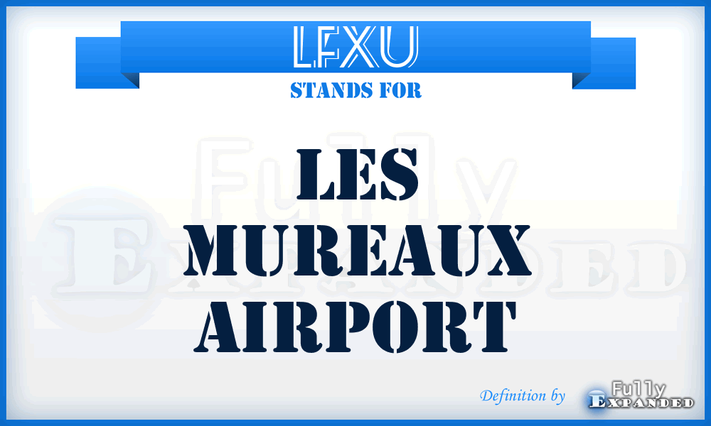 LFXU - Les Mureaux airport