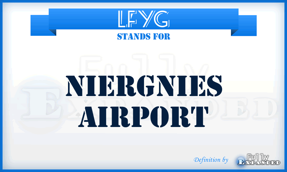 LFYG - Niergnies airport