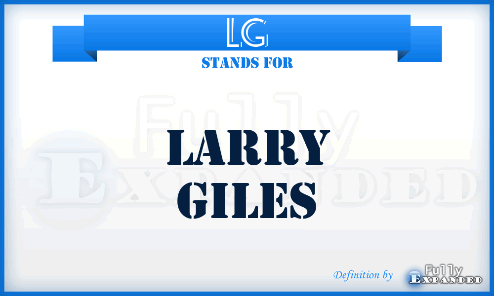 LG - Larry Giles