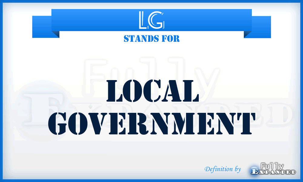 LG - Local Government
