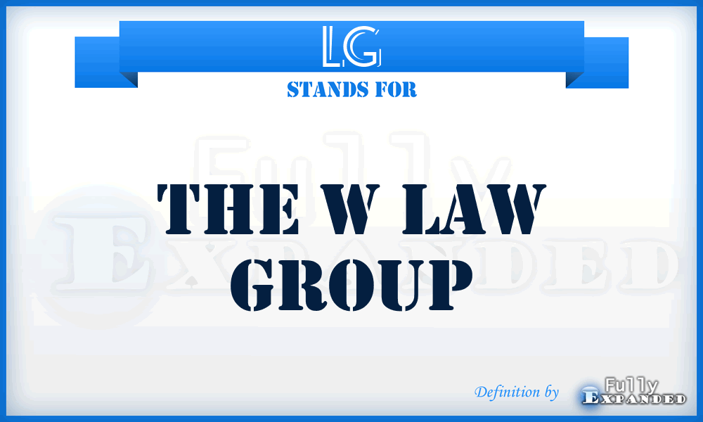 LG - The w Law Group