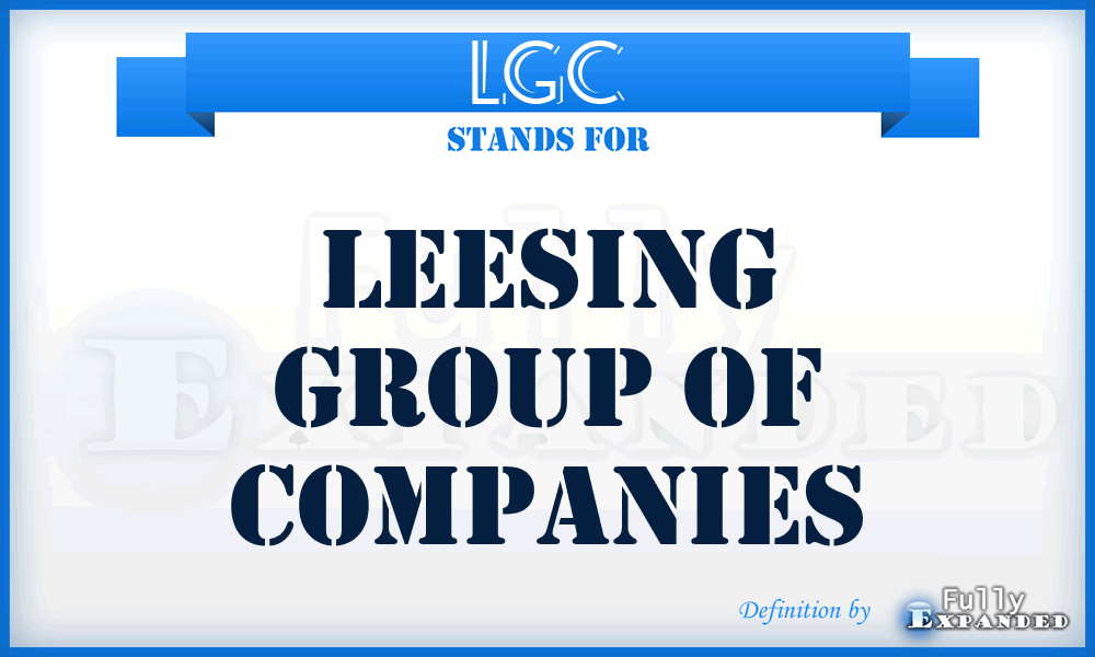 LGC - Leesing Group of Companies