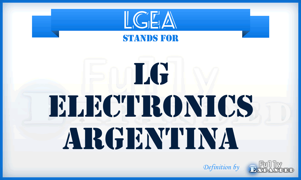 LGEA - LG Electronics Argentina