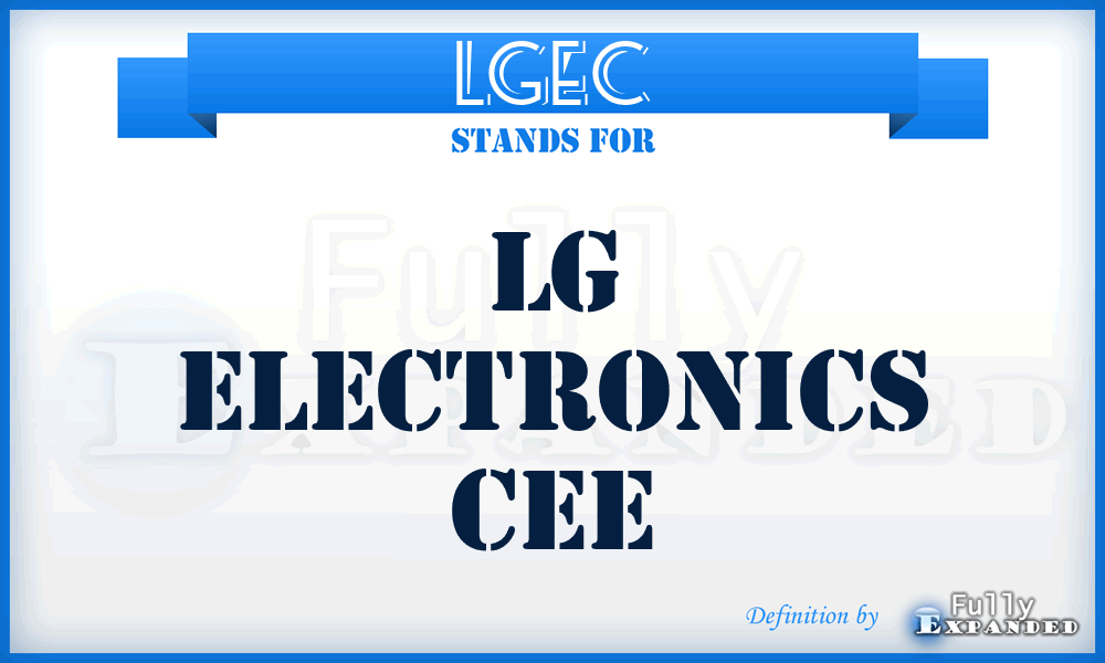 LGEC - LG Electronics Cee